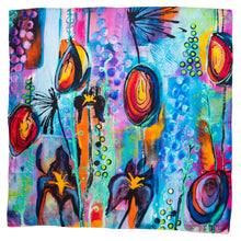 Load image into Gallery viewer, Irises Silk Twill Scarf