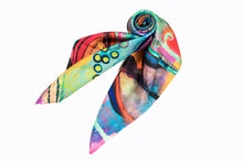 Load image into Gallery viewer, Irises Silk Twill Scarf