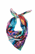 Load image into Gallery viewer, Irises Silk Twill Scarf