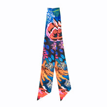 Load image into Gallery viewer, Peonies and Star Blossom Silk Twilly - No 1