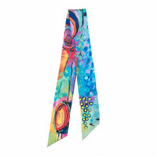 Load image into Gallery viewer, Irises Silk Twilly- No 2