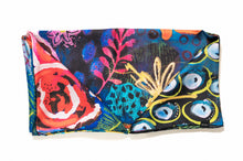 Load image into Gallery viewer, Peonies and Star Blossom Silk Twill Scarf