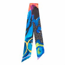 Load image into Gallery viewer, Sunflower and Lotus Seed Silk Twilly -No 2