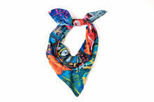 Load image into Gallery viewer, Peonies and Star Blossom Silk Twill Scarf