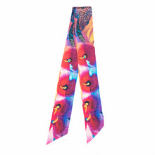 Load image into Gallery viewer, Sunflower and Lupins Silk Twilly - No 2