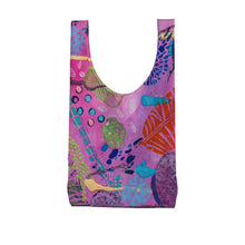 Load image into Gallery viewer, Hibiscus Print Parachute Shopping Bag
